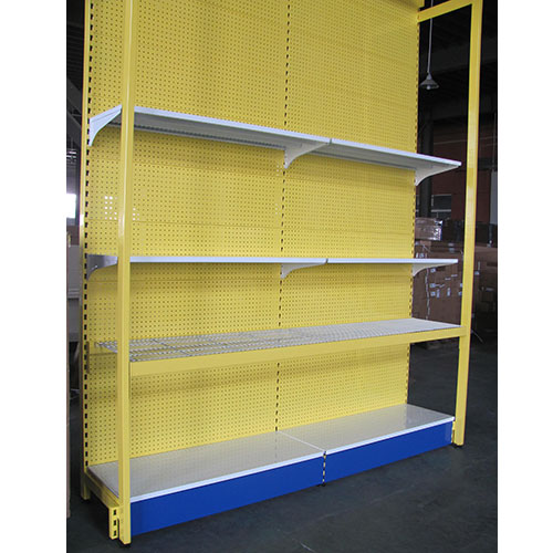 Integrated Hypermarket Shelving and Racking with Hole Back Panel Heavy Duty High Quality Powder Coating Surface