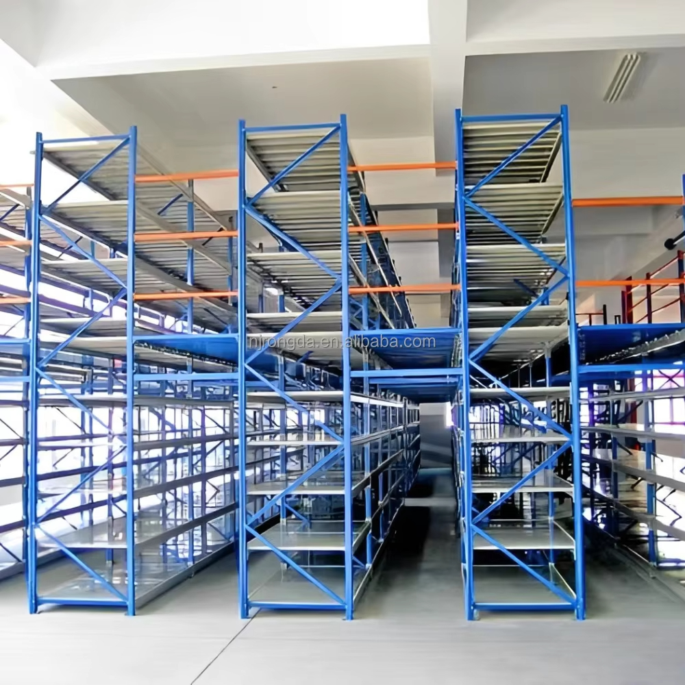 Structure Mezzanine Floor Platform Rack System Multi-level Steel Platform Metal Storage Rack