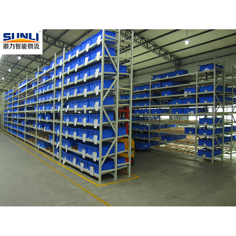 Hot Sale Steel Industrial Shelf Storage Rack Bolt Structure Powder Coating Carton Flow Gravity System Tool Warehouse Management