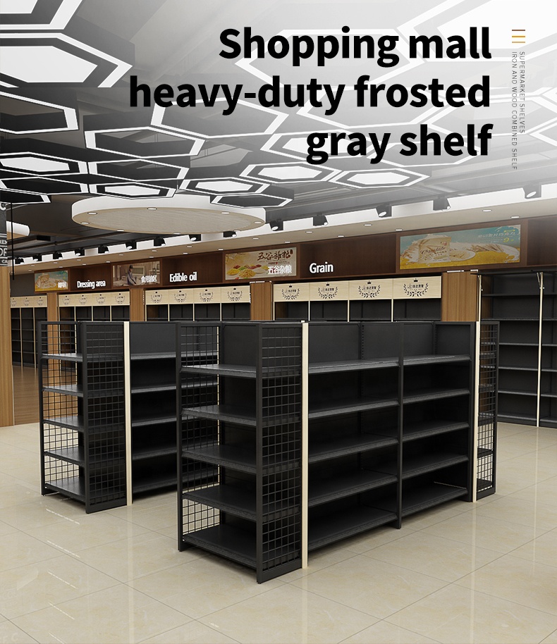 Hot Selling Heavy Duty Cold-rolled Steel Retail Rack Gondola Shelving For Grocery Store