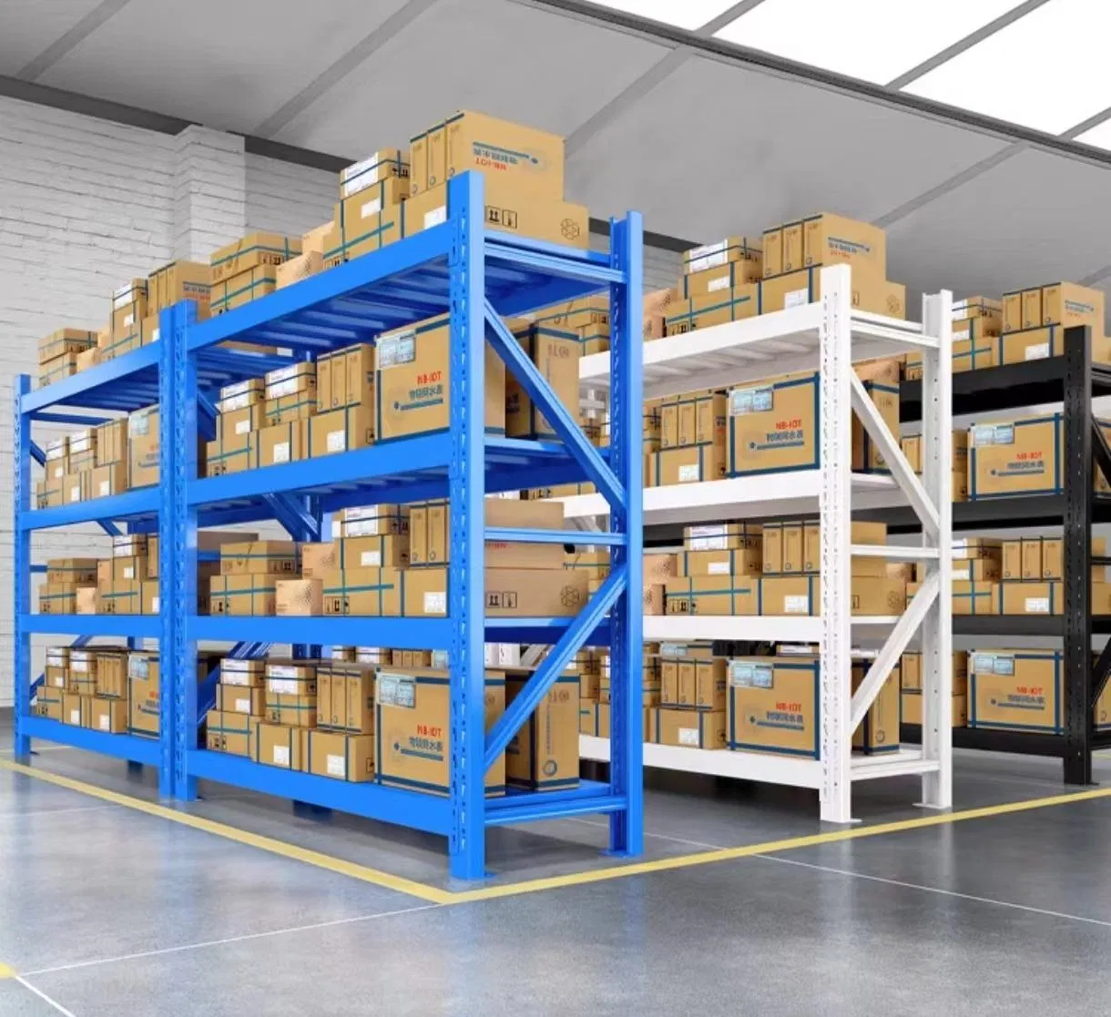 Boltless Rivet Lock 150kg Per Tier 5 Shelf Garage Workshop Medium Duty Shelving