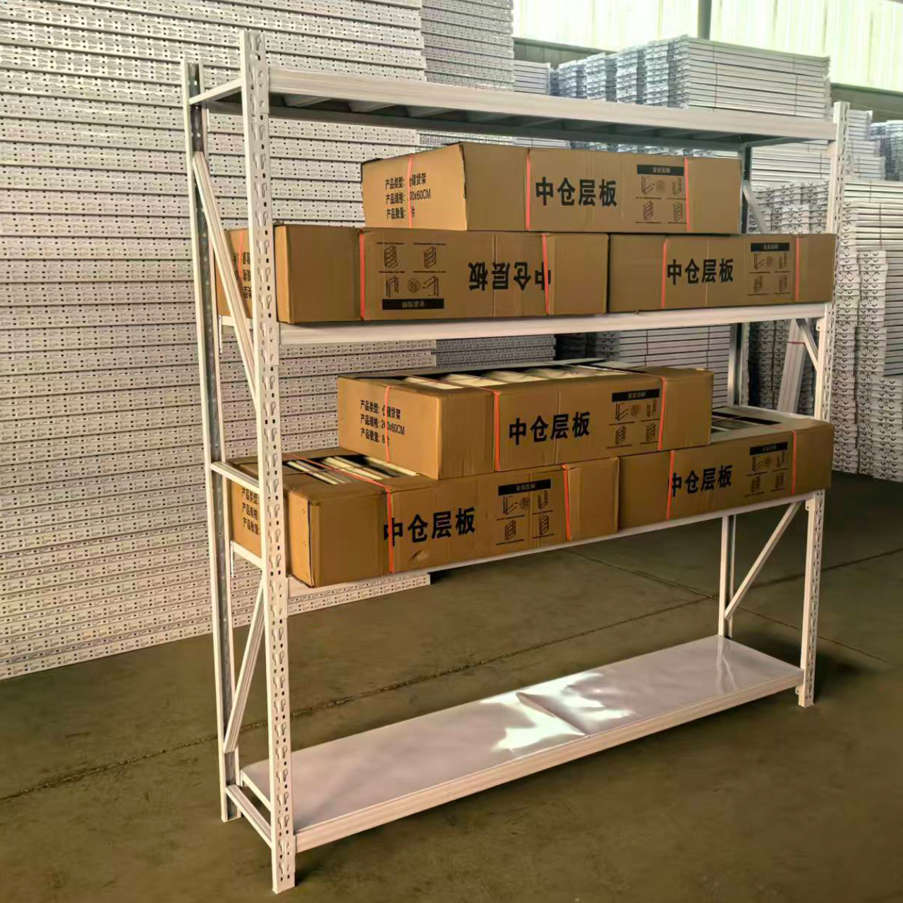 Factory Double Deep Pallet Racking Warehouse Storage System Light Duty Large Capacity Steel Industrial Warehouse Racks