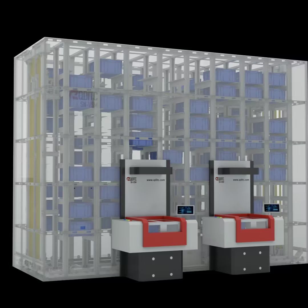 High Density Automated Vertical Sorting System Intelligent Warehouse Cargo&amp; Storage Equipment 50kg Load Smart Rack For Logistics