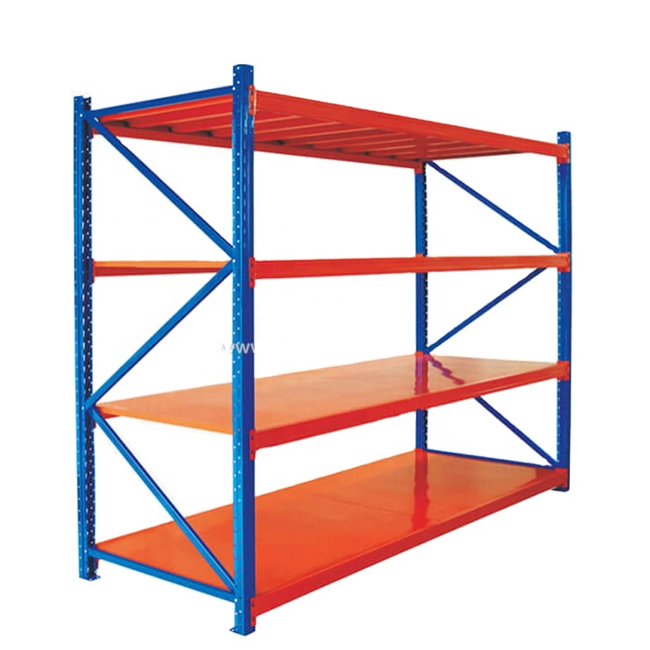 Warehouse Medium Duty Steel Shelving And Longspan Racking 6-Layer Powder Coated For Outdoors
