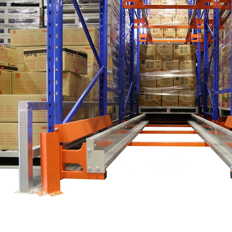 High Density Automated Warehouse Storage FIFO &amp; FILO Pallet Radio Shuttle Racking System For Industrial Raw Material Storage