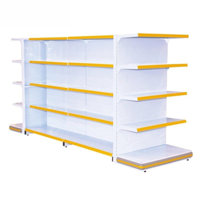 OEM Double-Sided Metal Gondola Shelving for Convenience Store &amp; Supermarket Economical Display Shelf With Competitive Price