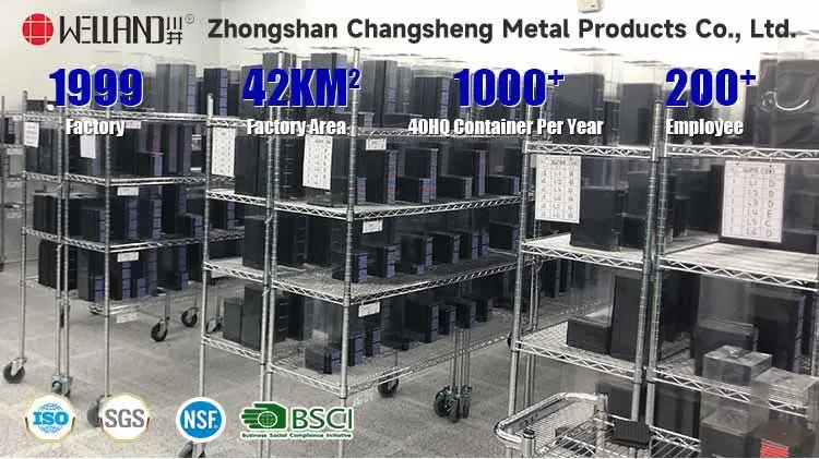 Longspan Heavy Duty 4 Tiers Factory Warehouse Steel Wire Storage Shelving