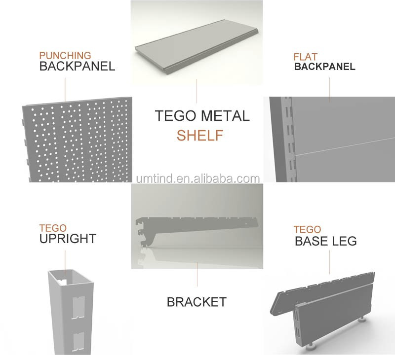 Full Supermarket Rack Assembly