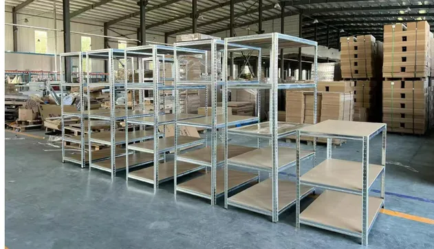 Adjustable Steel Storage Rack Shelves Medium Duty Longspan Shelving Industrial Warehouse Shelves with 175kg/Layer Load Capacity