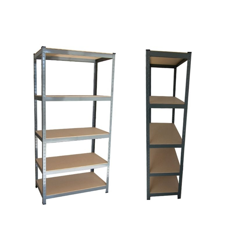 Electronic Commercial 5 Layer Steel Storage Shelving Racks Heavy Duty Warehouse Shelves Boltless Rivet Rack Easy Assembly Garage