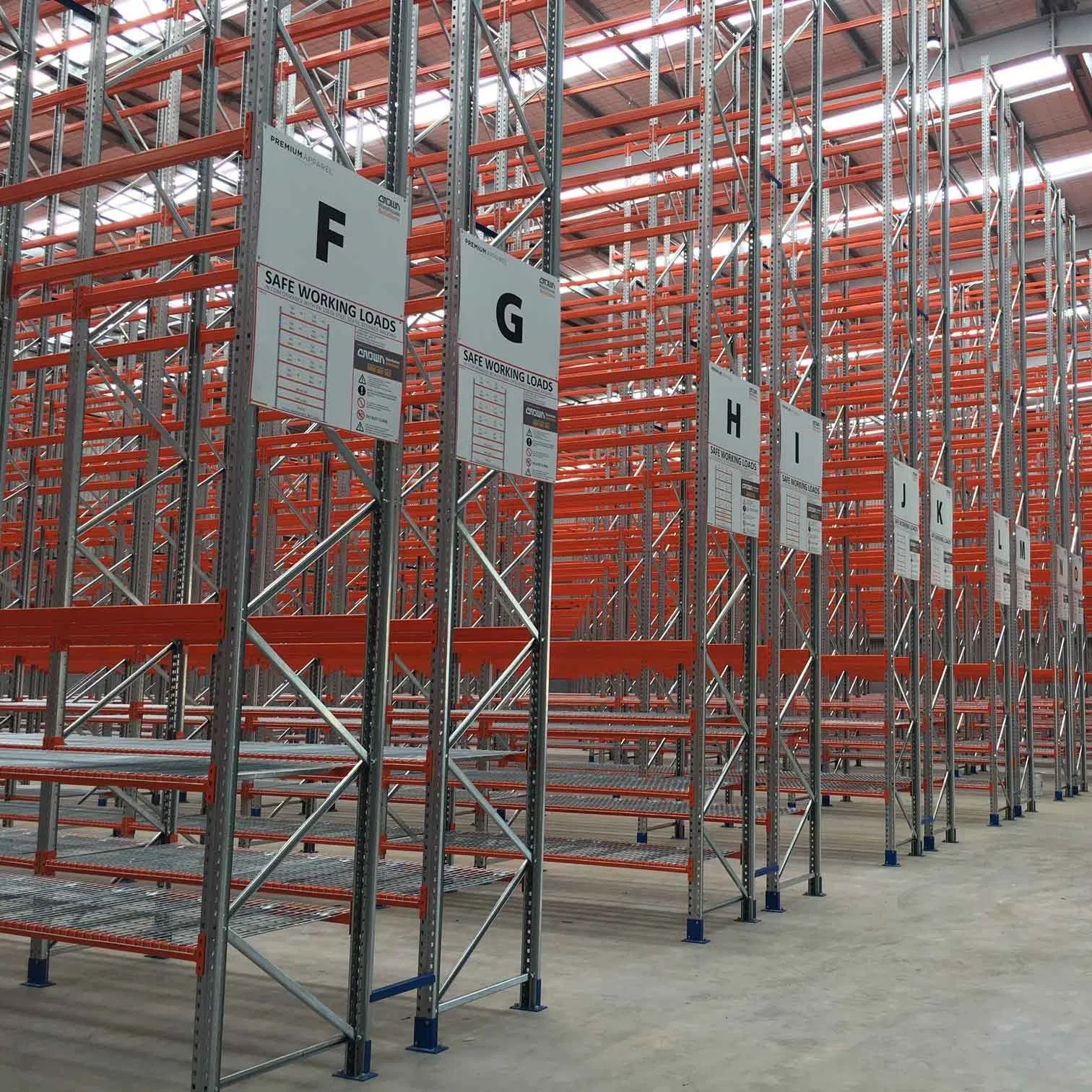 Manufacture High Bay Q235B Aisle Very Narrow Racking Systems Vna Pallet Rack