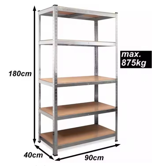 Industrial Boltless Metal Adjustable Rivet Shelf, Industrial Storage Racks, Tool Rack, Home Shelves, Supermarket Shelves, Iron Stacking Racks