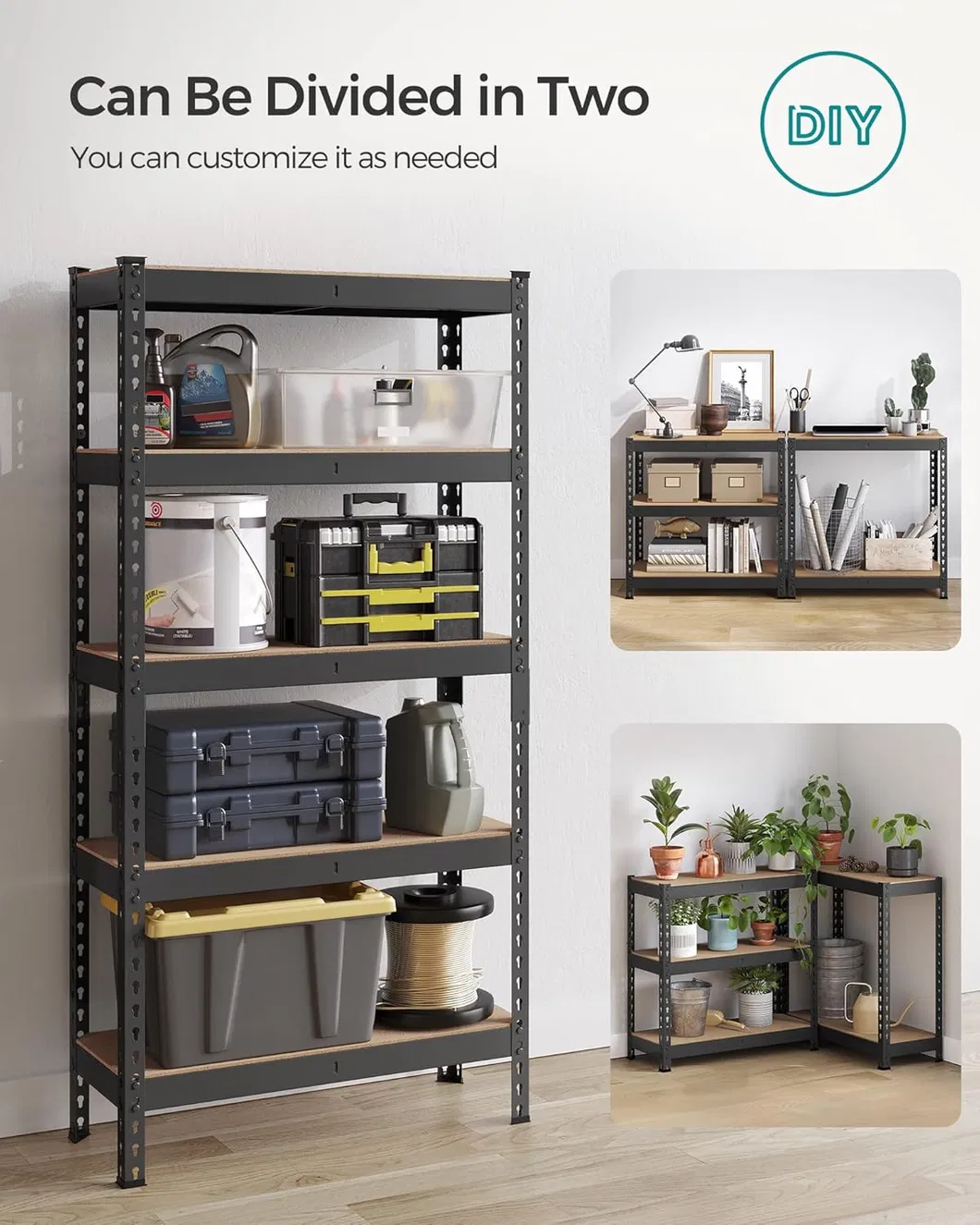 5 Tier Rivet Shelving Unit Space 2