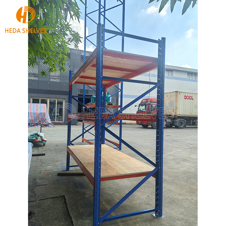 Customizable Boltless Shelving Steel Storage Stacking Racks Shelves Double Deep Selective Pallet Racking for Warehousing