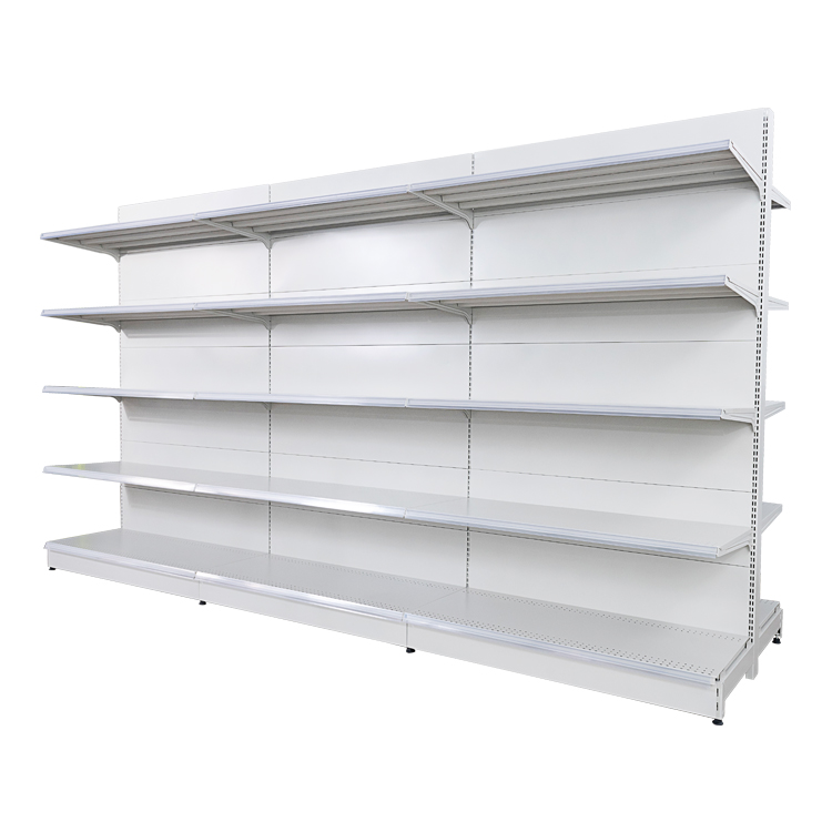 Easy Transport Luxury Single Sided Back Panel Shelf Store Metal Display Rack For Supermarket