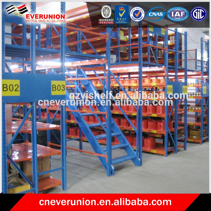 Corrosion Protected 5-Tier Steel Mezzanine Racks for Warehouses Multi-Tier Mezzanine Floors