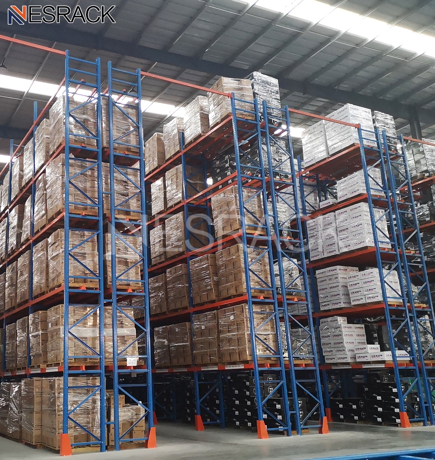 Heavy Duty Pallet Racking 2000kg/Layer Warehouse Storage Metal Shelving Stacking Racks &amp; Shelves For Industrial Warehouse