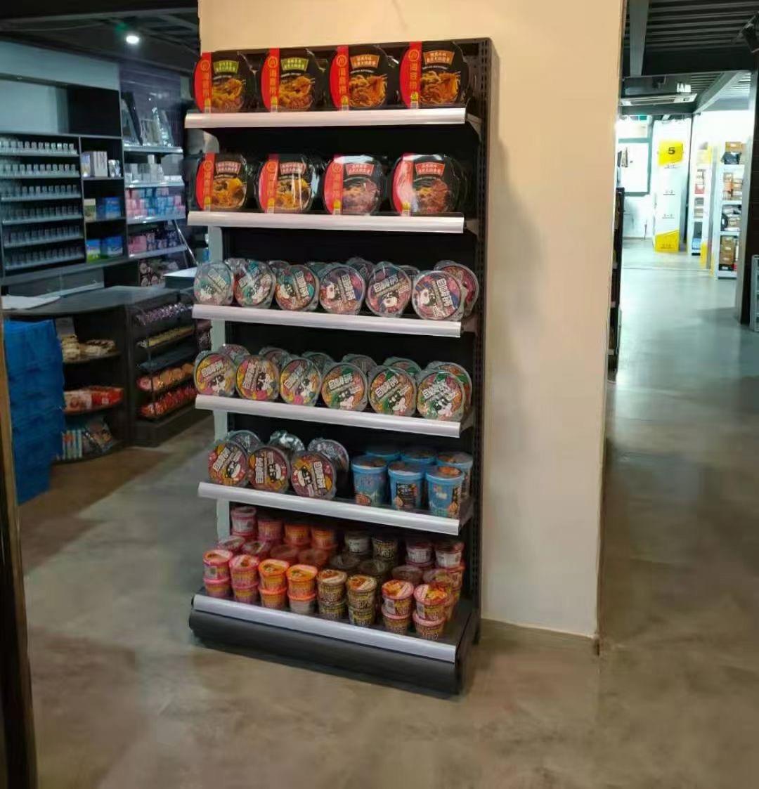 Supermarket Rack Light Duty Double Sided Metallic Gondola Shelving for Retail Store Factory Price Shop Shelving Shelf