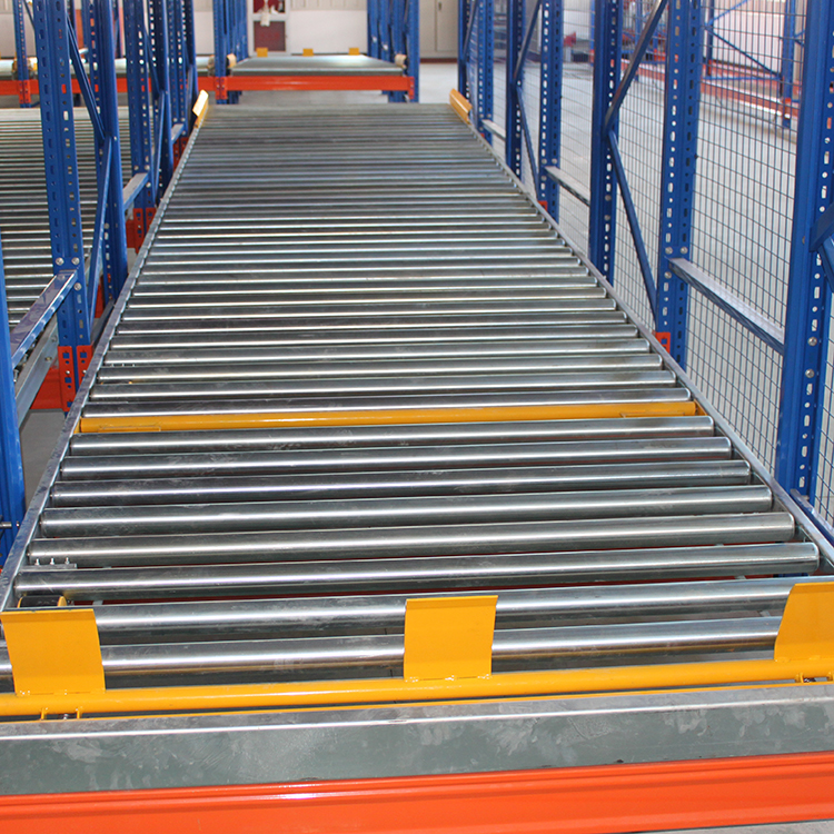 CE High Quality Heavy Duty Steel Warehouse Storage Rack Shelf Steel Metal Gravity Rack Flow Racks Fluent Pallet Racking System
