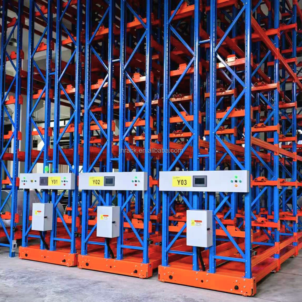 Industrial Heavy Duty High Efficiency Warehouse Electric Mobile Storage Shelf Automatic Mobile Racking System Pallet Rack