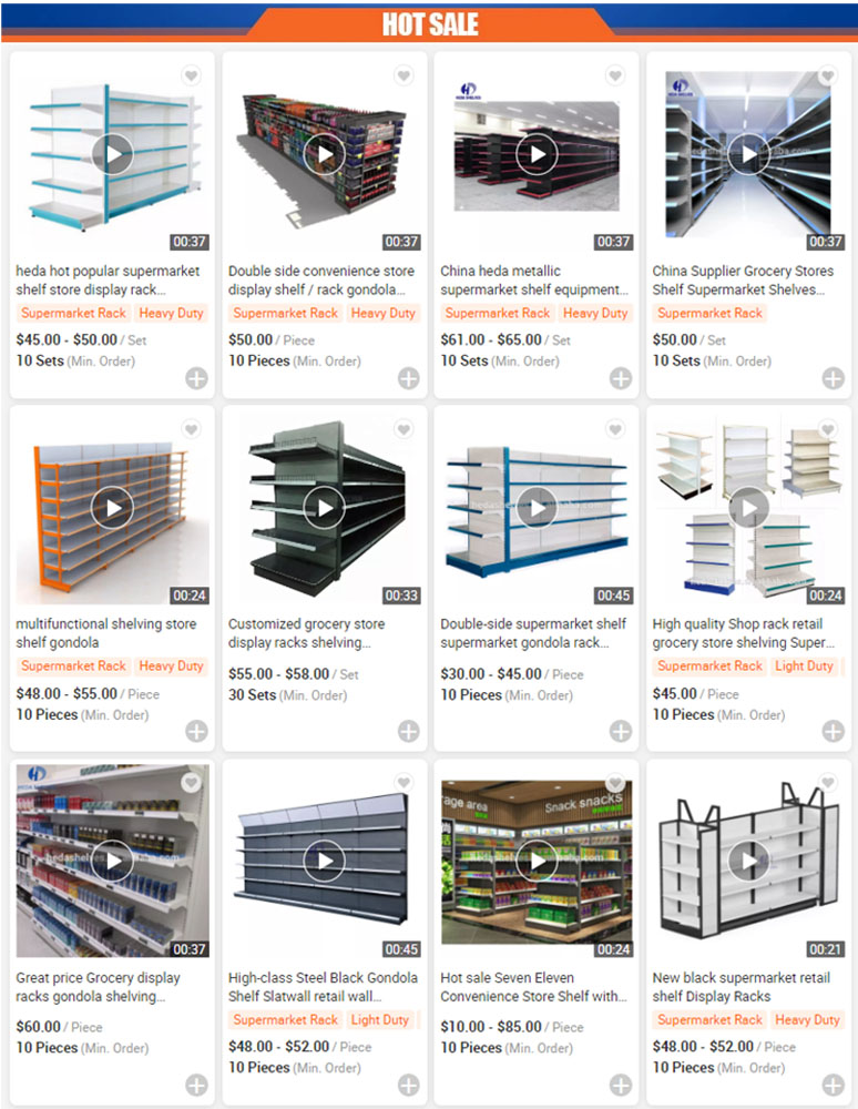 Hot Sale Gondola Shelving