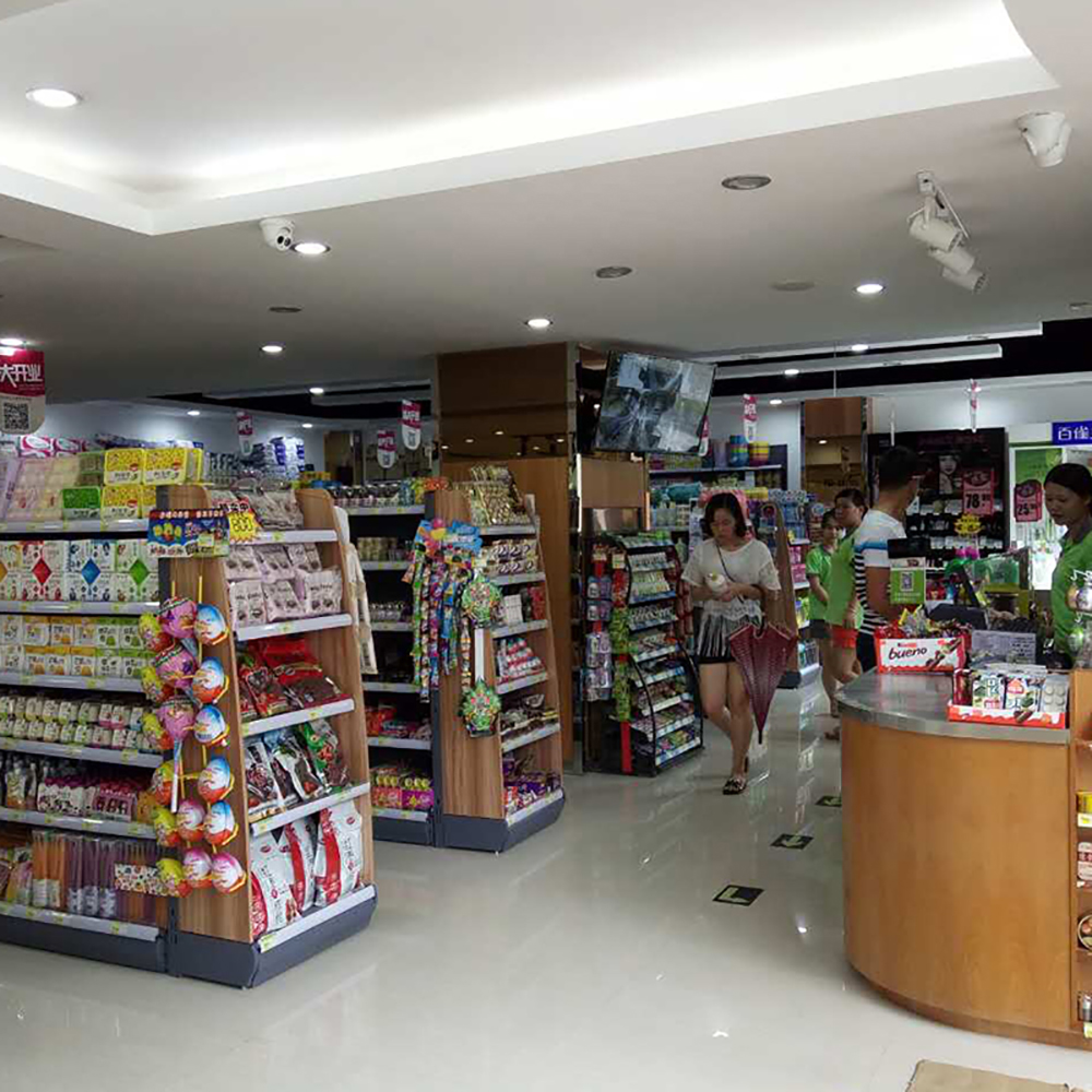 Supermarket Rack Light Duty Double Sided Metallic Gondola Shelving for Retail Store Factory Price Shop Shelving Shelf
