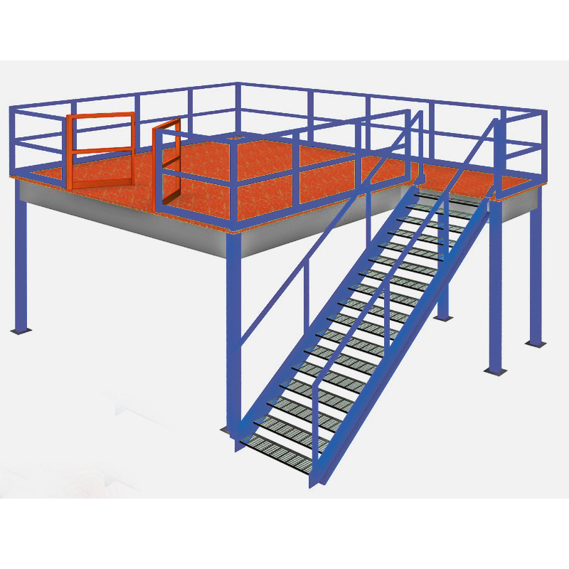China Factory Steel/wooden Mezzanine Floor Racking Mattresses Storage Multi Level Warehouse Rack