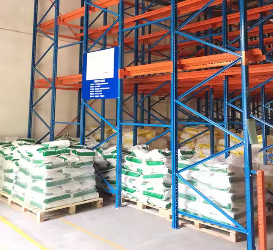 Customizable 100% Space Utilization Drive-In Pallet Flow System with 5 Layer Metal Safety Guardrails for Warehouses Laser-Cut