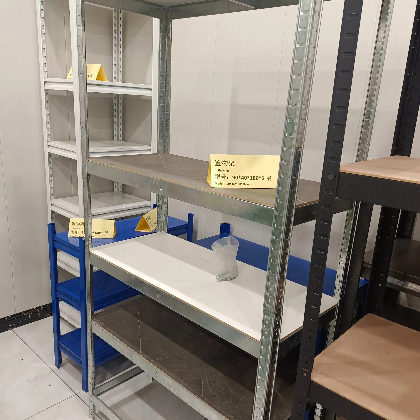 Boltless/Rivet Racking Xinke Protective Film and Carton Storage Shelving Galvanized Sheet Shelf