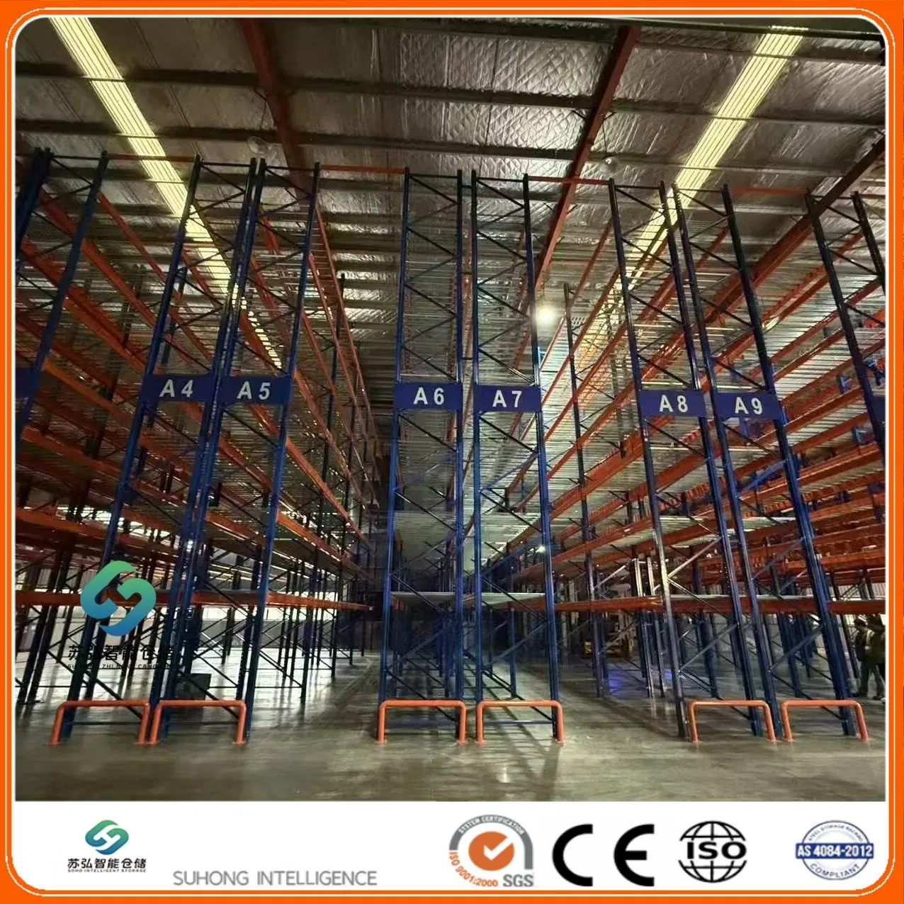 Heavy Duty Vna Racking Very Narrow Aisle Pallet Rack System