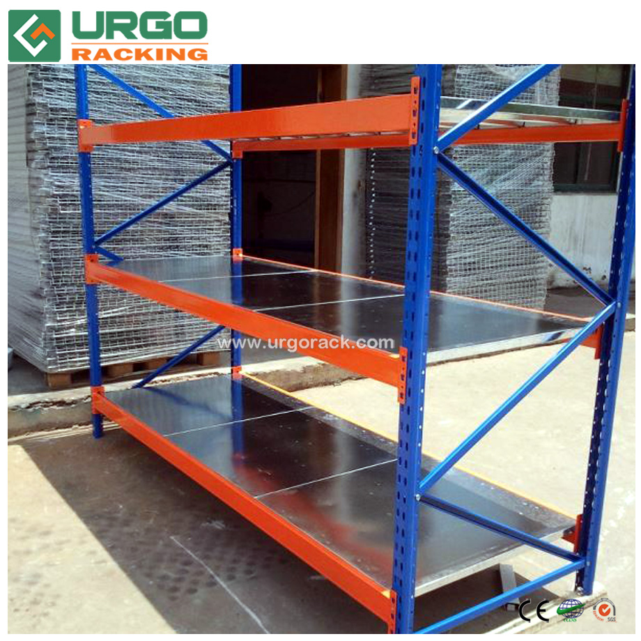 Warehouse Medium Duty Steel Shelving And Longspan Racking 6-Layer Powder Coated For Outdoors