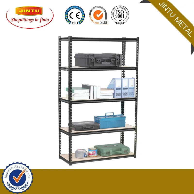Customized Size Light Duty Shelving Metal Bolted Sheves Boltless Rivet Racks Bolt Free MDF Shelving