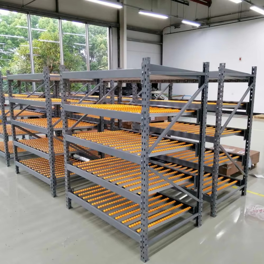 FIFO Carton Flow Rack System Gravity Flow Racks Flow Racking Carton Shelving