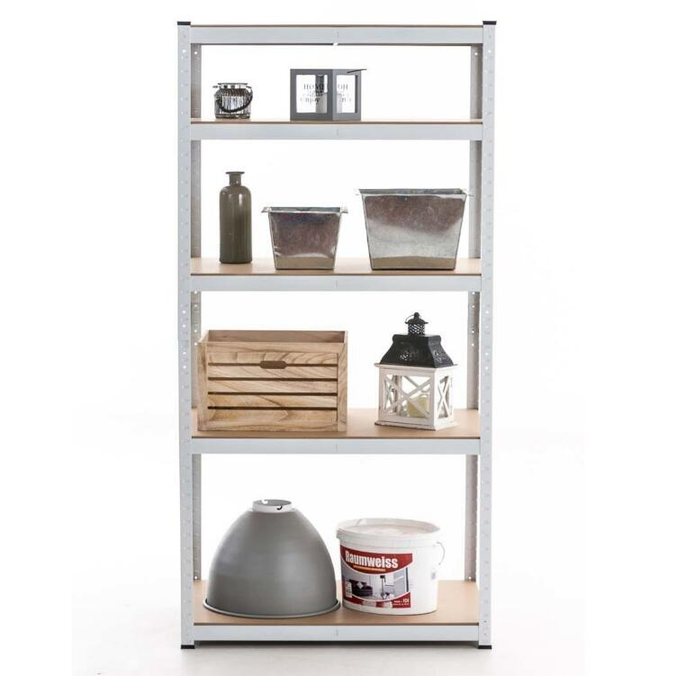 Maxtop Heavy Duty Adjustable 5 Layer Stacking Boltless Rivet Steel Storage Shelving