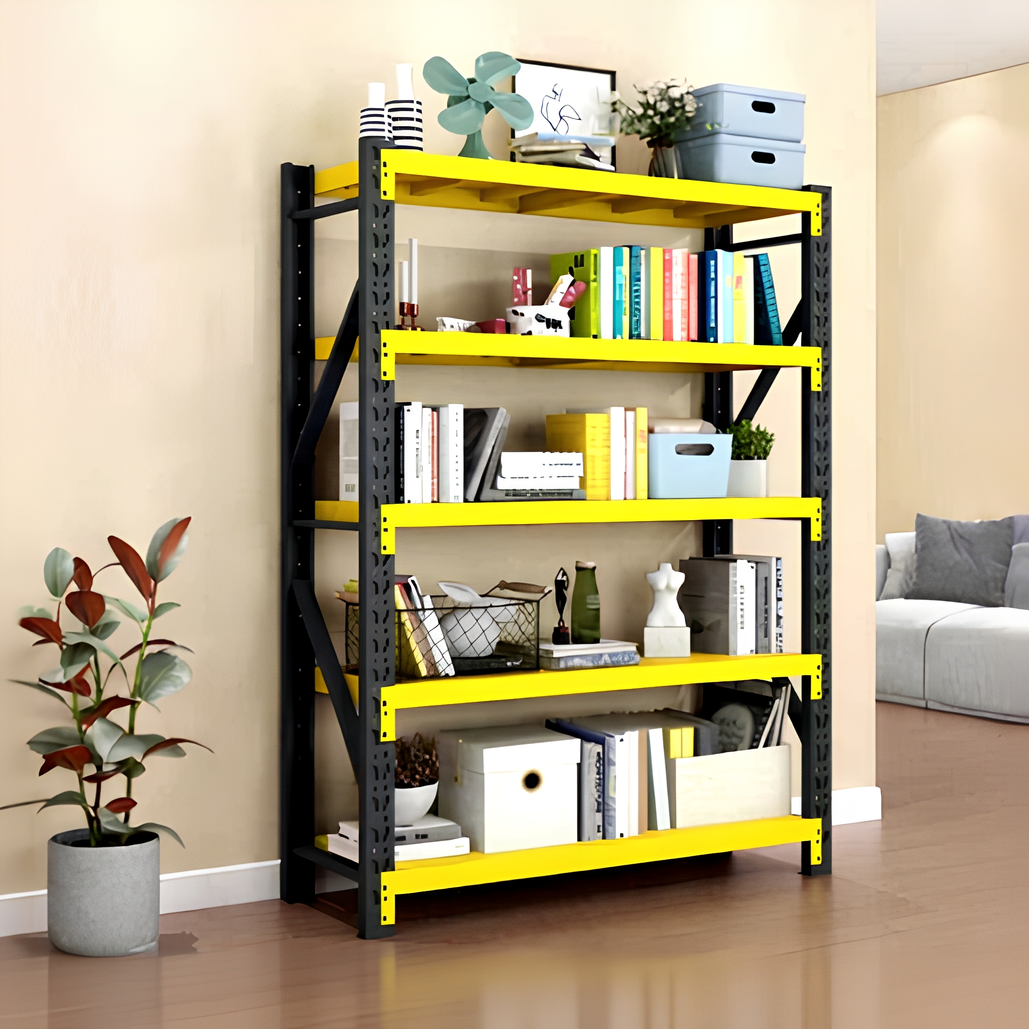 Adjustable Heavy Duty Load-Bearing 500kg/Layer Steel Racks Warehouse Industrial Stack Storage Racking Shelving System