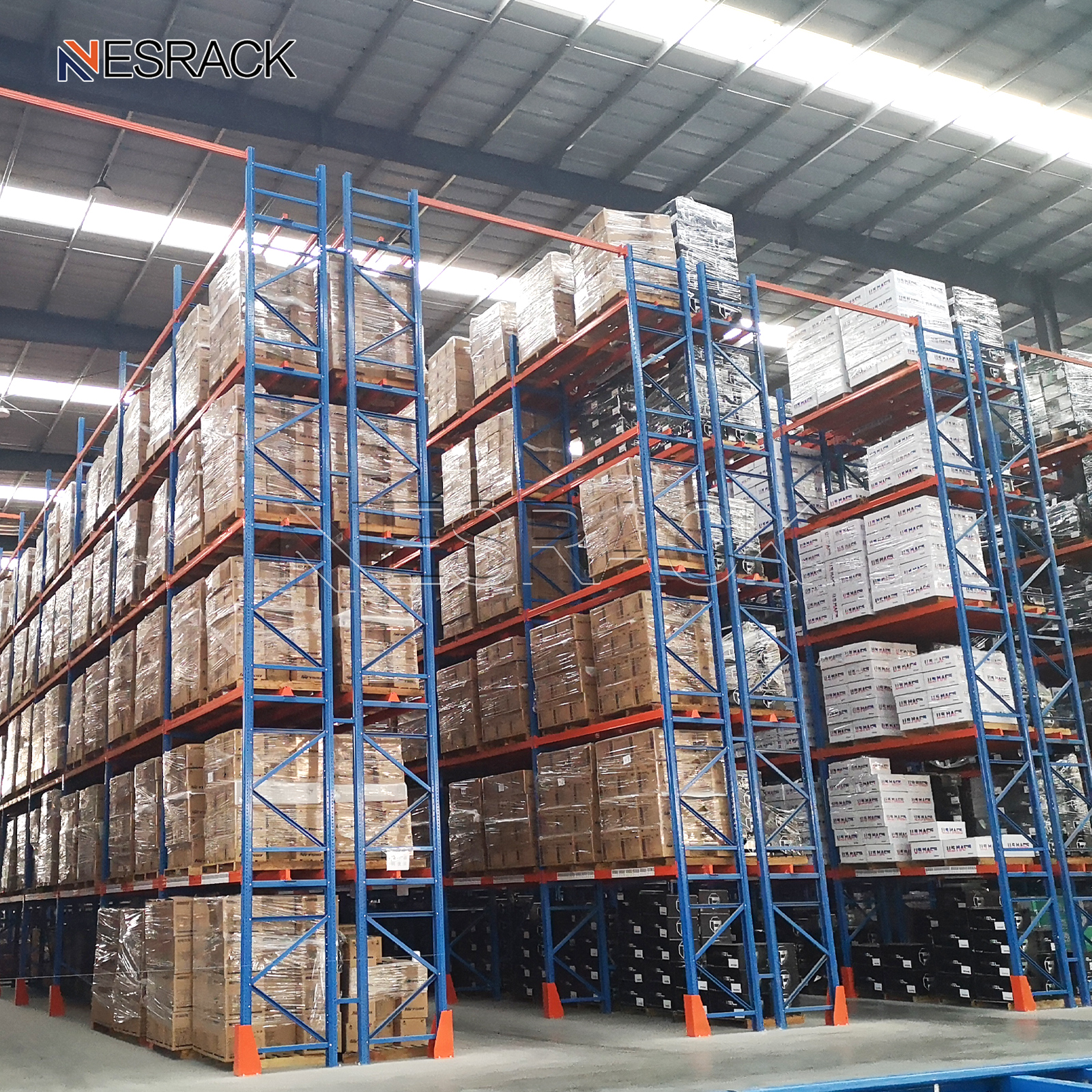 Adjustable 5-Layer Corrosion Protection Heavy Duty Steel Selective Racking System For Carton And Pallet Storage