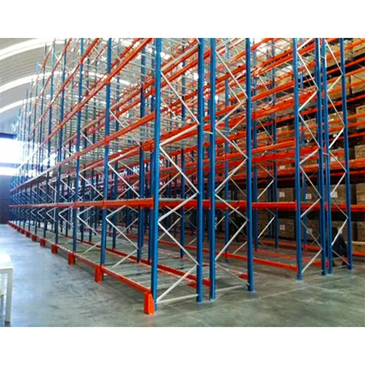Heavy Duty Steel Double Deep Pallet Racking, 6m Height Adjustable Warehouse Racks for High-Capacity Storage