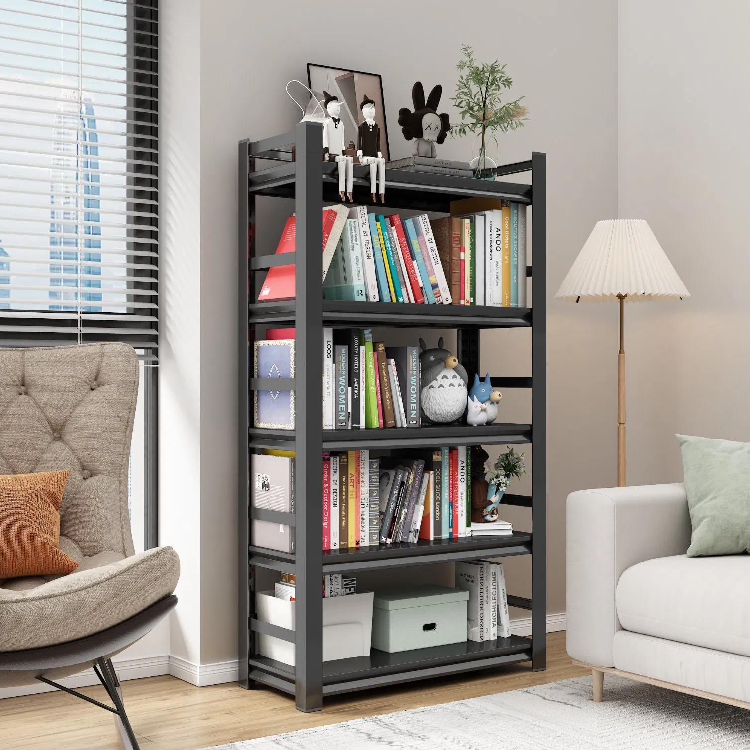 Factory Direct Price Office Slotted Angle Shelving Boltless Rivet Shelf Metal Steel Storage Rack
