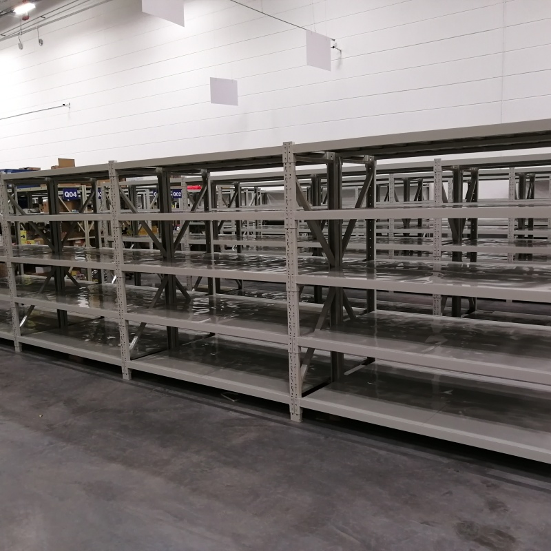 Cold-Rolled Steel Metal Light Duty Warehouse Storage Shelf Multi-Layer Unit Longspan Shelving
