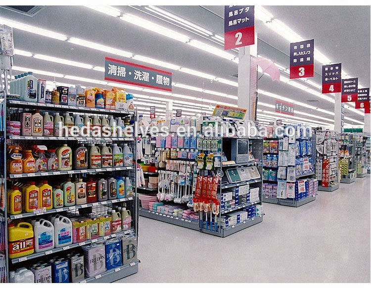 Supermarket Steel Retail Shelving Display Shop Shelves Snacks Grocery Hypermarket Display Convenience Store Multilevel Rack