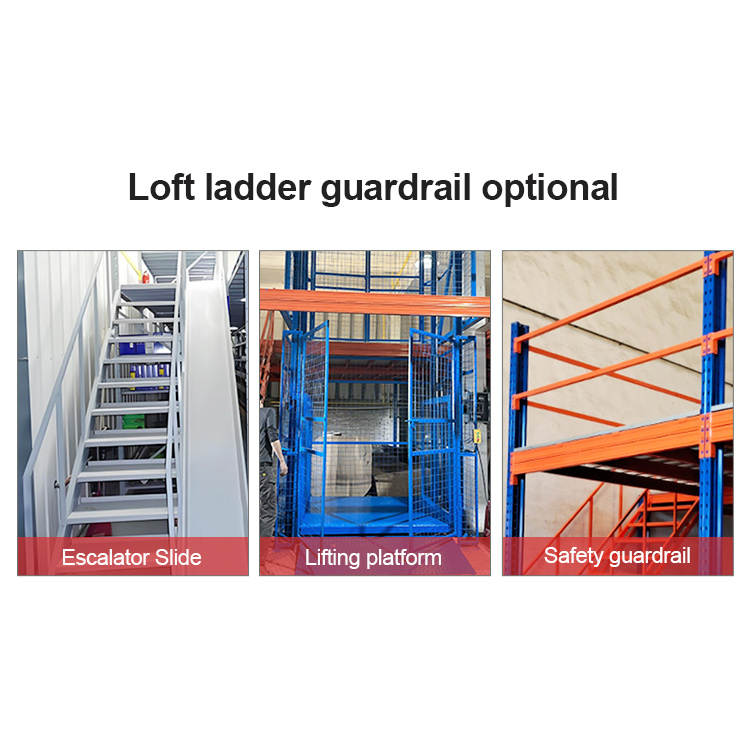 Industrial Customized Steel Structure Racks Supported Multi-tier Loft Mezzanine Floor Platform Racking