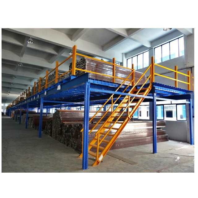 China Factory Steel/wooden Mezzanine Floor Racking Mattresses Storage Multi Level Warehouse Rack