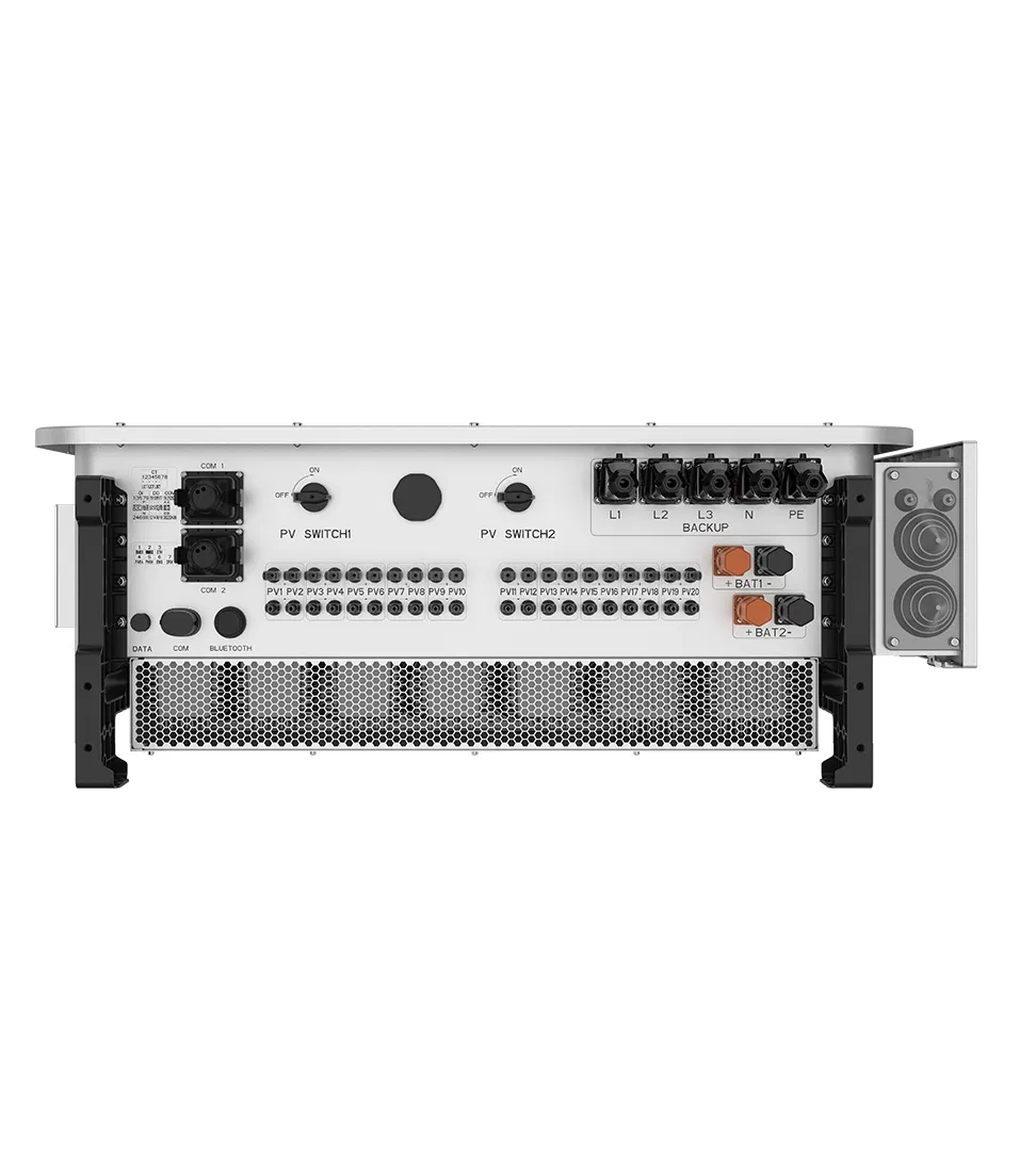 Marca Solis 75kw 80kw 100kw 125kw 3 Fase 380VAC 400VAC Híbrido on off Rede Inversor Solar Comercial
