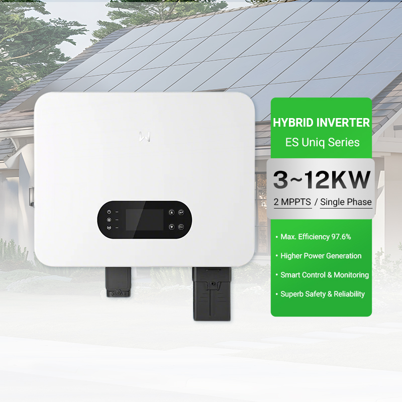 Inversor Conversor de Energia Solar Goodwe 3kw 5kw 6kw 8kw 10kw 12kw Inversor Solar Híbrido Monofásico de Baixa Tensão 48V Bateria para Sistema Fotovoltaico Residencial