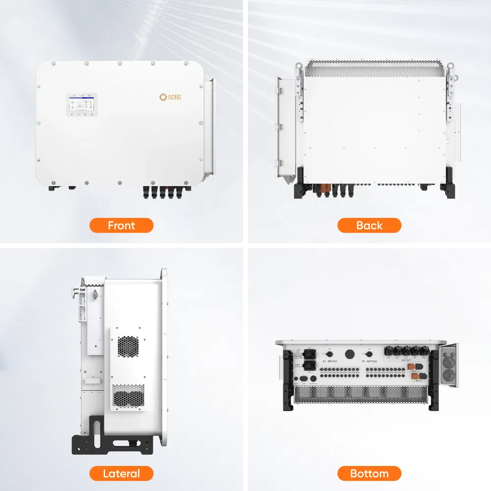 Inversor Solar de Alta Tensão Comercial e Industrial Solis 80kw 120kw 125kw 3 Fase China