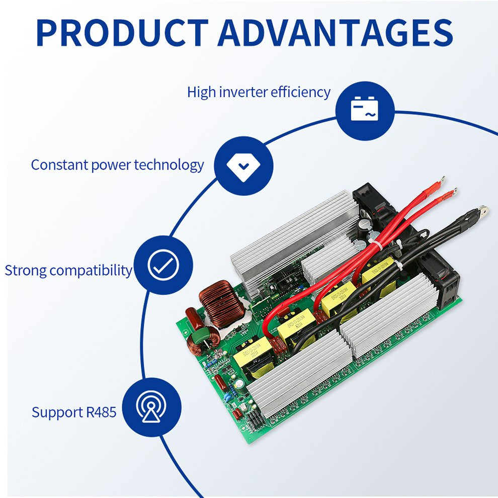 Fabricante de montagem impressa eletrónica circuito de inversor solar personalizado PCBA PCB Placa de controlo de design