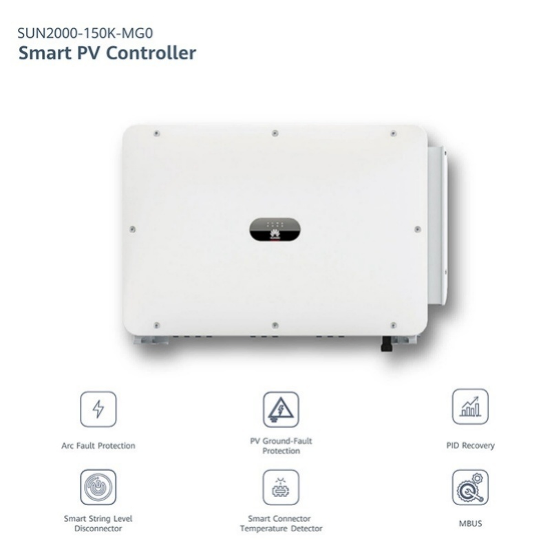 Inversor Solar Smart String da Huawei 150kw em Sistema de Energia Solar Conectado à Rede Sun2000-150K-Mg0