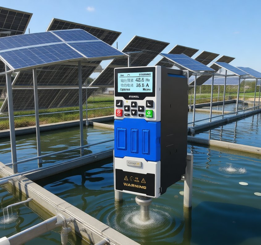 Conversor de Frequência Compacto 7.5kw e Inversor de Bomba Solar Inteligente para Fonte de Jardim, Abastecimento de Água para Animais e Uso em Pequenas Fazendas