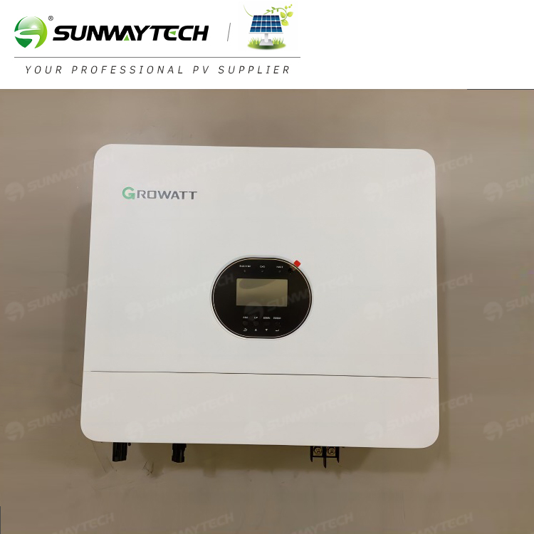 48V Growatt SPF 6000 Es Plus 6000W sistema solar completo de armazenamento de energia com inversor de bateria off-grid de grande entrada de PV