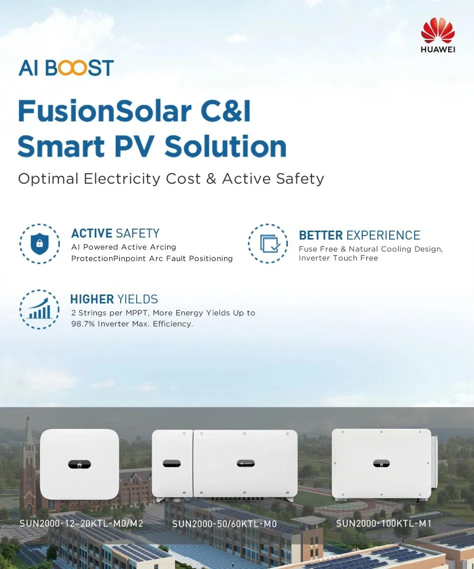 Inversor Solar Inteligente 10kw Híbrido 3 Fase SUN2000-10ktl-M1
